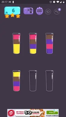 Cups - Water Sort Puzzle android App screenshot 2